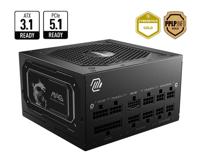 MSI MAG A850GL 850W PCIE5 II 80+ Gold voeding (306-7ZP8D11-CE0) - thumbnail