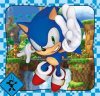 Clementoni legpuzzel super color vierkant sonic, 3x48st. - thumbnail