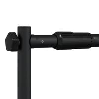 Achtergrondstandaards 2 st 305x243 cm staal zwart - thumbnail