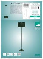 EGLO Maserlo 1 vloerverlichting Zwart E27 40 W - thumbnail