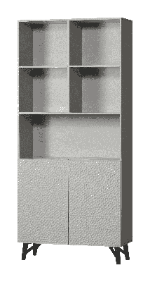 WOOOD Opbergkast 'Carved' Mangohout, 200 x 90cm