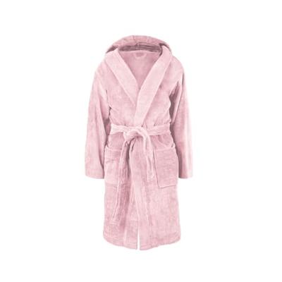 Kinderbadjas met naam - Roze - 6/8 jaar