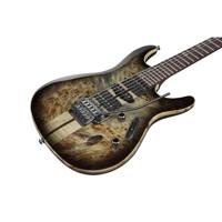 Ibanez Premium S1070PBZ-CKB Charcoal Black Burst elektrische gitaar met gigbag - thumbnail