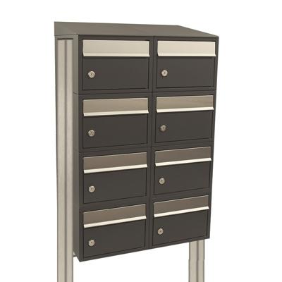 Stoer! Brickset 2-Breed, 4-Hoog Met Dak Op Statief Antraciet - 40215065_2x4ds