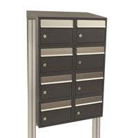 Stoer! Brickset 2-Breed, 4-Hoog Met Dak Op Statief Antraciet - 40215065_2x4ds - thumbnail