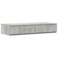 Opbergbedframe Beton Grijs 236.5 x 80 x 31.5 cm Bewerkt hout - thumbnail
