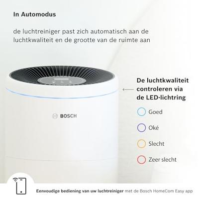 Bosch Home Comfort 7733703377 Air 6000i Luchtreiniger 125 m² Wit, Zwart