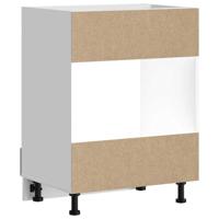 Ovenkast "Porto" bewerkt hout betongrijs - thumbnail