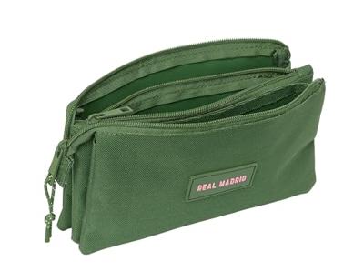 Pennenetui met 3 vakken Real Madrid C.F. Kaki 22 x 12 x 3 cm Pennenetui met 3 vakken Real Madrid C.F. Kaki 22 x 12 x 3 cm
