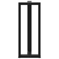 Bartafelpoten 2 st T-vormig 50x35x(100-101) cm staal zwart - thumbnail