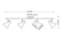 Trio Stoere verstelbare plafondspotsNina - R80164002 - thumbnail