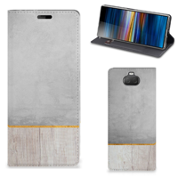 Sony Xperia 10 Book | Wallet Case | Wood Concrete - thumbnail
