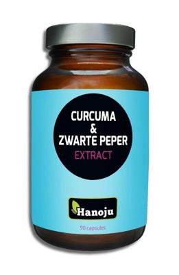 Hanoju Curcuma poeder & zwarte peper extract 90 Capsules