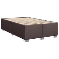 Boxspring met matras stof donkerbruin 120x200 cm - thumbnail