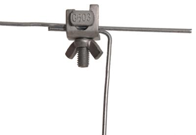 Gallagher Draadklem gebogen met vleugelmoer (10) - 010868 010868