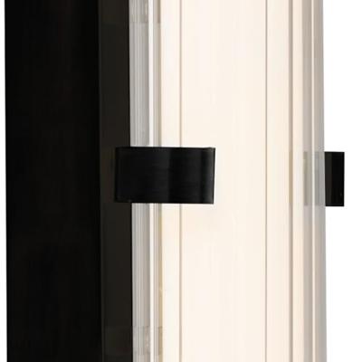 Searchlight Badkamer wandlampClamp 63cm zwart - 63126-1BK