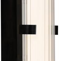 Searchlight Badkamer wandlampClamp 63cm zwart - 63126-1BK - thumbnail