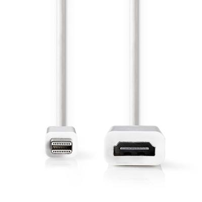 Nedis CCGB37650WT02 Mini-displayport - Hdmi™-kabel Mini-displayport Male - Hdmi™ Female 0,2 M Wit