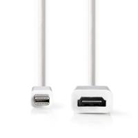 Mini-DisplayPort - HDMI-Kabel | Mini-DisplayPort Male - HDMI Female | 0,2 m | Wit - thumbnail