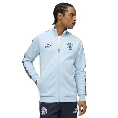 PUMA Manchester City Pre-Match KING Anthem Trainingsjack 2025-2026 Lichtblauw Donkerblauw PUMA Manchester City Pre-Match KING Anthem Trainingsjack 2025-2026 Lichtblauw Donkerblauw