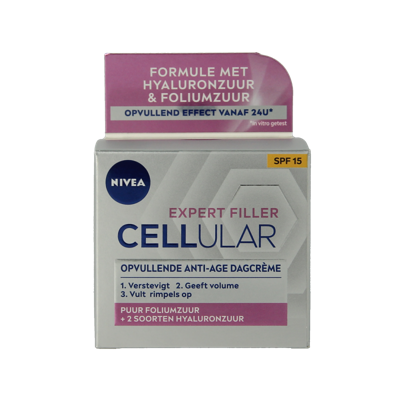 Nivea Cellular expert filler hyaluronzuur & foliumzuur 50 Milliliter Nivea Cellular expert filler hyaluronzuur & foliumzuur 50 Milliliter