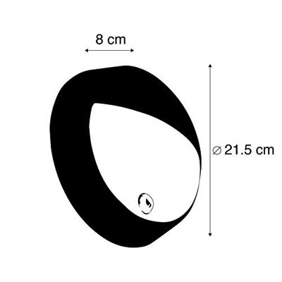 QAZQA Buitenwandlamp zwart incl. LED met bewegingssensor IP54 - QAZQA Buitenwandlamp zwart incl. LED met bewegingssensor IP54 -