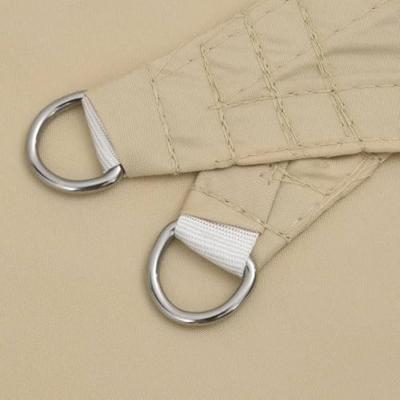 Zonnescherm driehoekig 3,6x3,6x3,6 m oxford stof beige - thumbnail