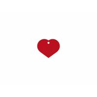 Naamplaatje voor halsband Imarc Heart Rood - thumbnail