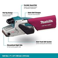 Makita 9404 Bandschuurmachine in doos - thumbnail