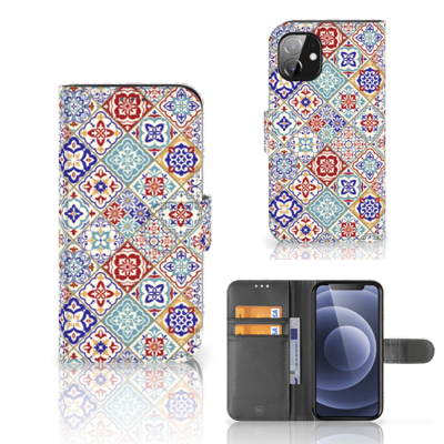 Apple iPhone 12 Mini | Bookcase | Tiles Color