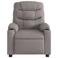 Fauteuil verstelbaar stof taupe - thumbnail