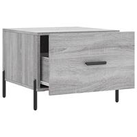 Salontafel 50x50x40 cm bewerkt hout grijs sonoma eiken - thumbnail