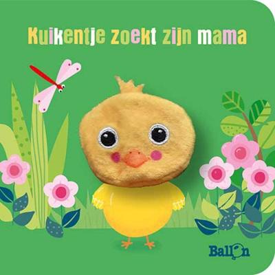 Standaard Uitgeverij Kartonboek met vingerpopje - kuikentje zoekt zijn mama