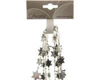 Kralenketting plastic ster 270cm zilver KSD - Ksd - thumbnail