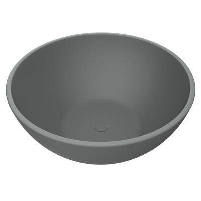 Arcqua Prince Waskom Opbouw - 38cm - rond - cast marble - mat grijs WAS455252