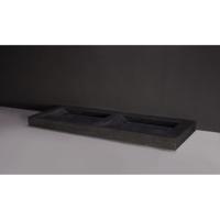 Wastafel Forzalaqua Stockholm Hardsteen Gezoet Zonder Kraangat 140,5x51,5x9 cm - thumbnail