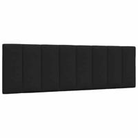 Bedframe zonder matras "Hanko" stof zwart 160x200 cm - thumbnail