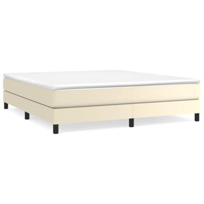 Bedframe kunstleer crmekleurig 180x200 cm - thumbnail
