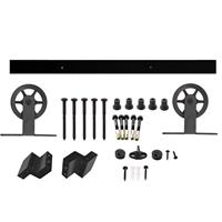 Intersteel Schuifdeursysteem Wheel Top - mat zwart - thumbnail