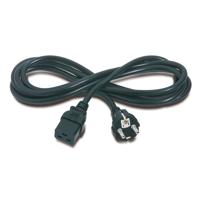 Voedingskabel - IEC 60320 C19 naar CEE 7/7 (M) - 230 Volt wisselstroom V - 2.5 m - zwart - voor P/N: SMT2200I-AR, SMT2200R2I-AR, SMT3000I-AR, SMT3000R2I-AR, SRT1500XLI, SRT2200XLI-KR - thumbnail
