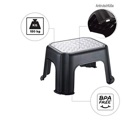 Rotho Paso Opstapje Zilver/Zwart