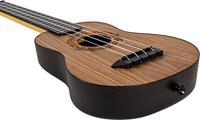 Flight Travel Series TUSL50 Walnut Salamander Concert Scale sopraan ukelele met gigbag - thumbnail