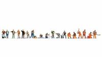 NOCH 16111 H0 Aan het werk figuren Geverfd, Staand - thumbnail
