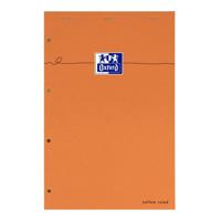 Cursusblok Oxford Orange Notepad A4+ lijn 4-gaats 160 pagina&apos;s 80gr oranje | 5 stuks - thumbnail