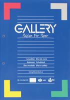 Gallery cursusblok, ft A4, 80 g/m², 2-gaatsperforatie, gelijnd, 100 vel - thumbnail