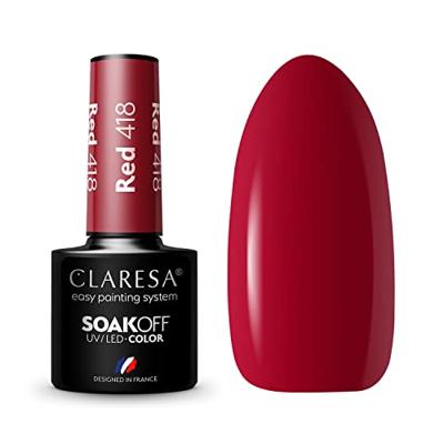Claresa uv/led gellak 5ml red 418 take me to the river