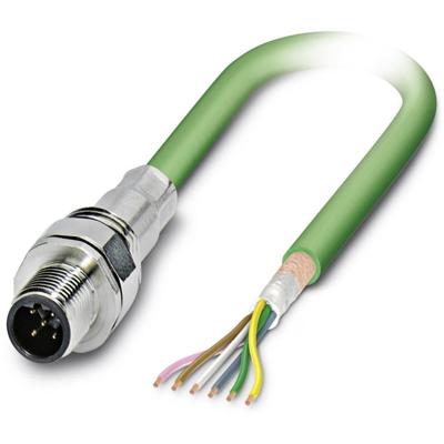 Phoenix Contact 1529739 Sensor/actuator inbouwconnector M12 Aantal polen (sensoren): 5 Stekker, inbouw 5.00 m 1 stuk(s)