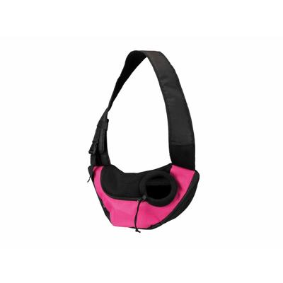 TRIXIE BUIKDRAGER SLING DRAAGTAS ROZE / ZWART 50X18X25 CM