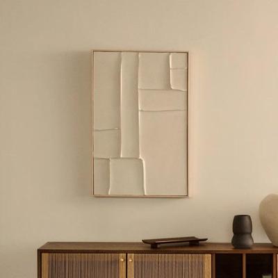 Kave Home Abstract Schilderij 'Klis' Met reliëf, 90 x 60cm