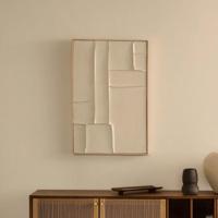 Kave Home Abstract Schilderij 'Klis' Met reliëf, 90 x 60cm - thumbnail